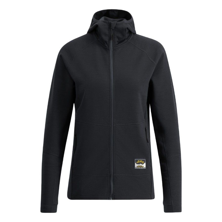Lundhags Tived Merino Hoodie W, mellemlag, sort Lundhags Tived Merino Hoodie W, mellemlag, sort