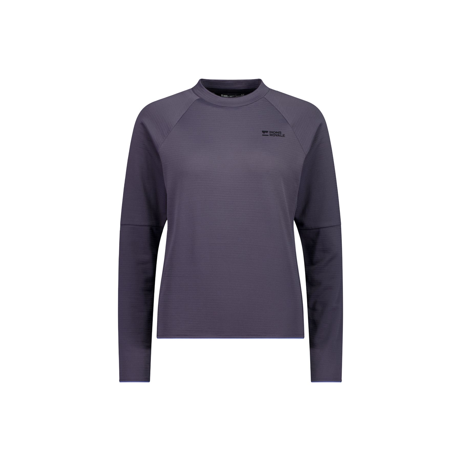 Mons Royale Quad Merino Fleece Pullover, fleecetrøje, dame, lilla Mons Royale Quad Merino Fleece Pullover, fleecetrøje, dame, lilla