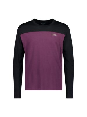 Mons Royale Yotei Merino Long Sleeve, skiundertrøje, herre, lilla/sort