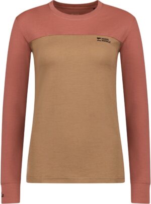 Mons Royale Yotei Merino, skiundertrøje, dame, lyserød/brun