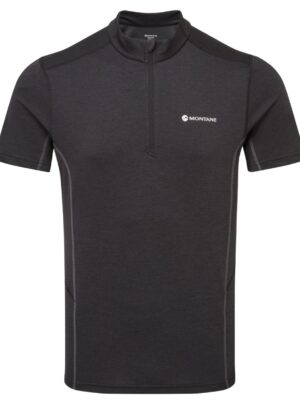Montane Dart Zip T-Shirt, herre, sort