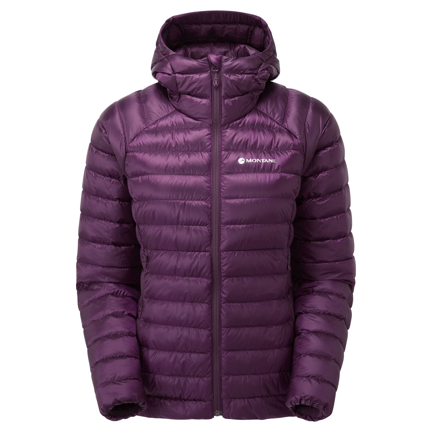 Montane F Anti-Freeze Hoodie, dunjakke, dame, mørkelilla Montane F Anti-Freeze Hoodie, dunjakke, dame, mørkelilla