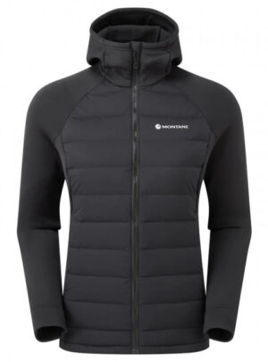 Montane F Composite Hoodie, dunjakke, dame, sort