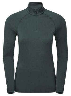 Montane F Dart Xt Zip Neck, dame, grøn