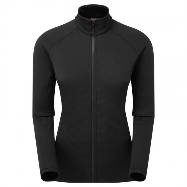 Montane F Protium Jacket, fleecetrøje, dame, sort Montane F Protium Jacket, fleecetrøje, dame, sort