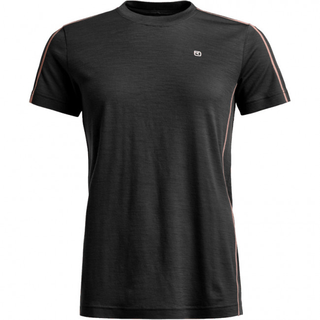 Ortovox 185 Rock'n'Wool Short Sleeve, dame, sort Ortovox 185 Rock'n'Wool Short Sleeve, dame, sort