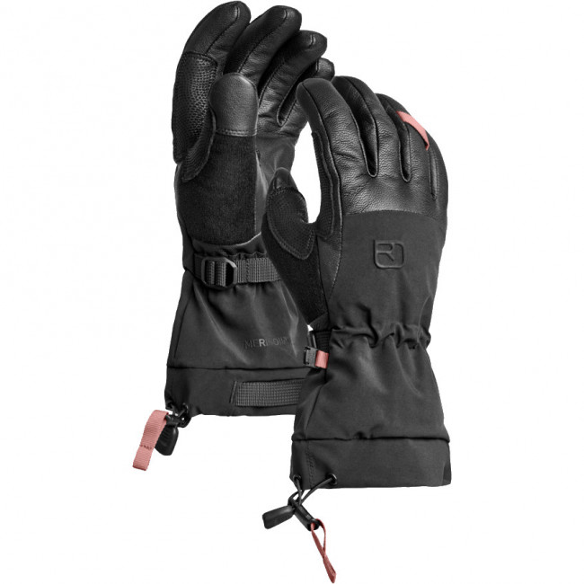 Ortovox Merino Freeride, skihandsker, dame, sort Ortovox Merino Freeride, skihandsker, dame, sort