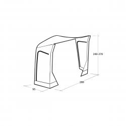Outwell Mid/tall Connection Park Powerair - Tilbehør til telte