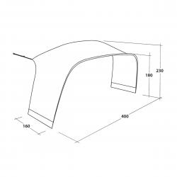 Outwell Wakefield Xl Tent Connector - Tilbehør til telte