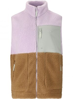 SLOPE Katau Teddy, fleecevest, dame, orchid petal
