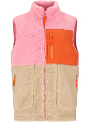SLOPE Katau Teddy, fleecevest, dame, prism pink