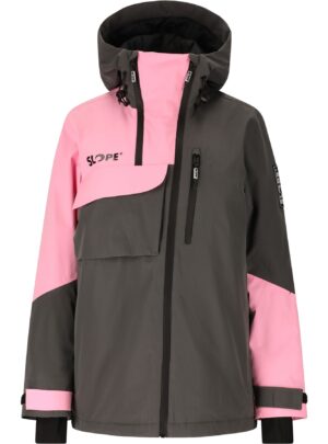 SLOPE Zuko, skijakke, dame, grå/pink