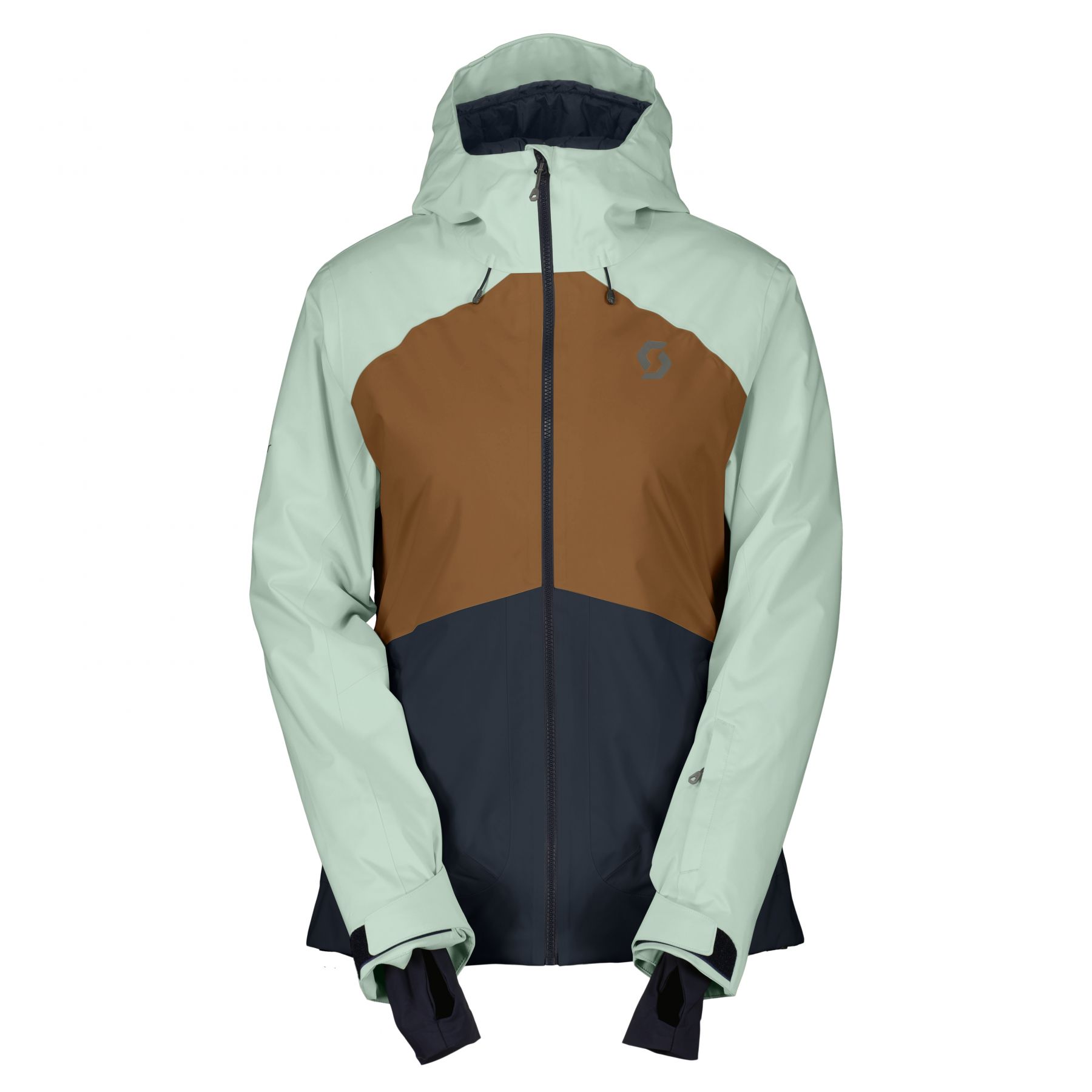 Scott Ultimate Dryo 10, skijakke, dame, lysegrøn/brun Scott Ultimate Dryo 10, skijakke, dame, lysegrøn/brun
