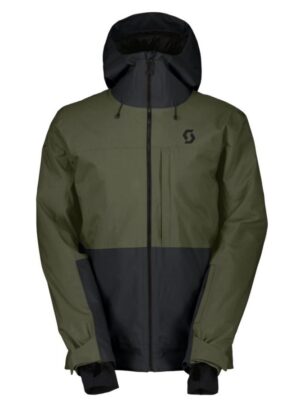 Scott Ultimate Dryo 10, skijakke, herre, mørkegrøn/sort
