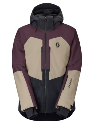 Scott Ultimate Dryo, skijakke, herre, cocoa red/beige
