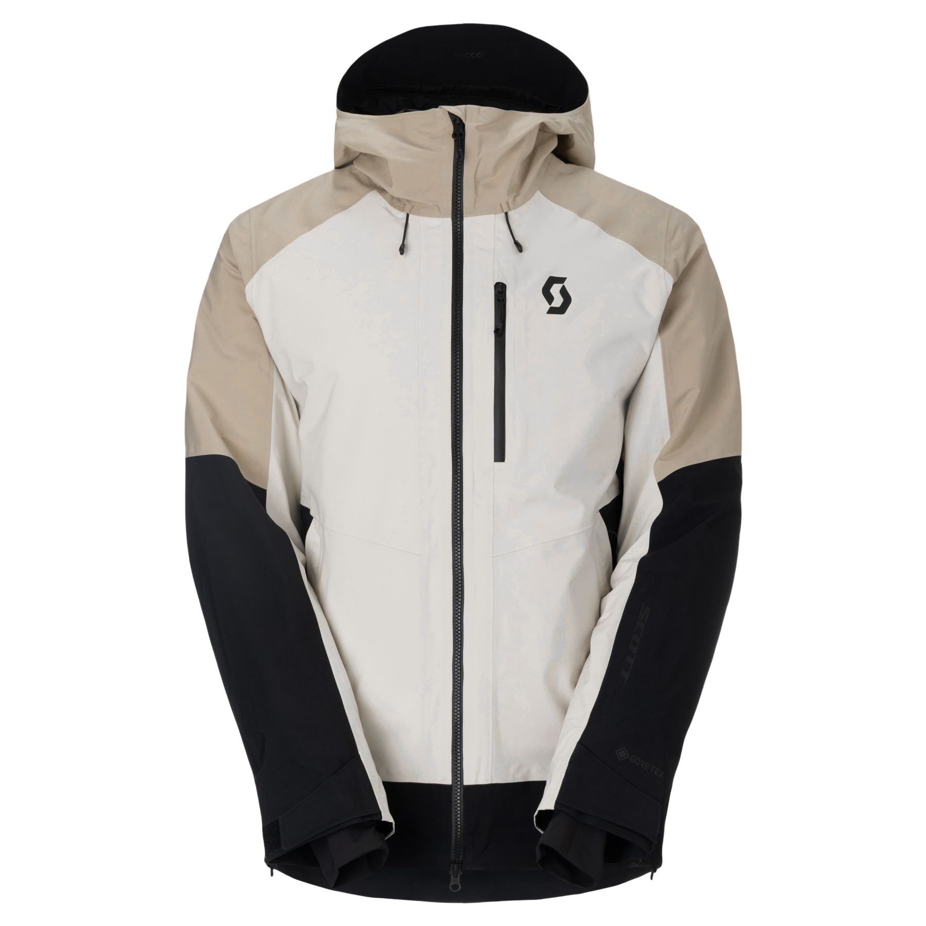 Scott Ultimate GTX, skijakke, herre, beige/sort Scott Ultimate GTX, skijakke, herre, beige/sort
