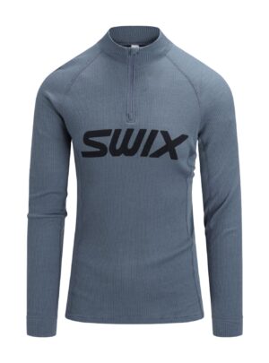 Swix RaceX Merino Half Zip, herre, grå