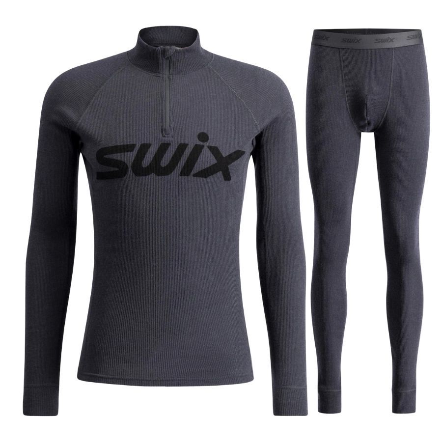 Swix RaceX Merino Half Zip/Pants sæt, herre, mørkegrå Swix RaceX Merino Half Zip/Pants sæt, herre, mørkegrå