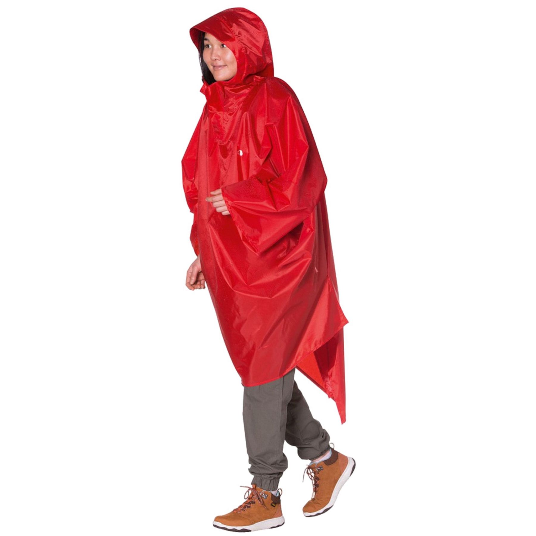 Tatonka Poncho 2, regnslag, rød Tatonka Poncho 2, regnslag, rød