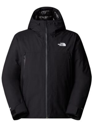 The North Face Mens MTN Range Down Hooded Jacket, Black / Black