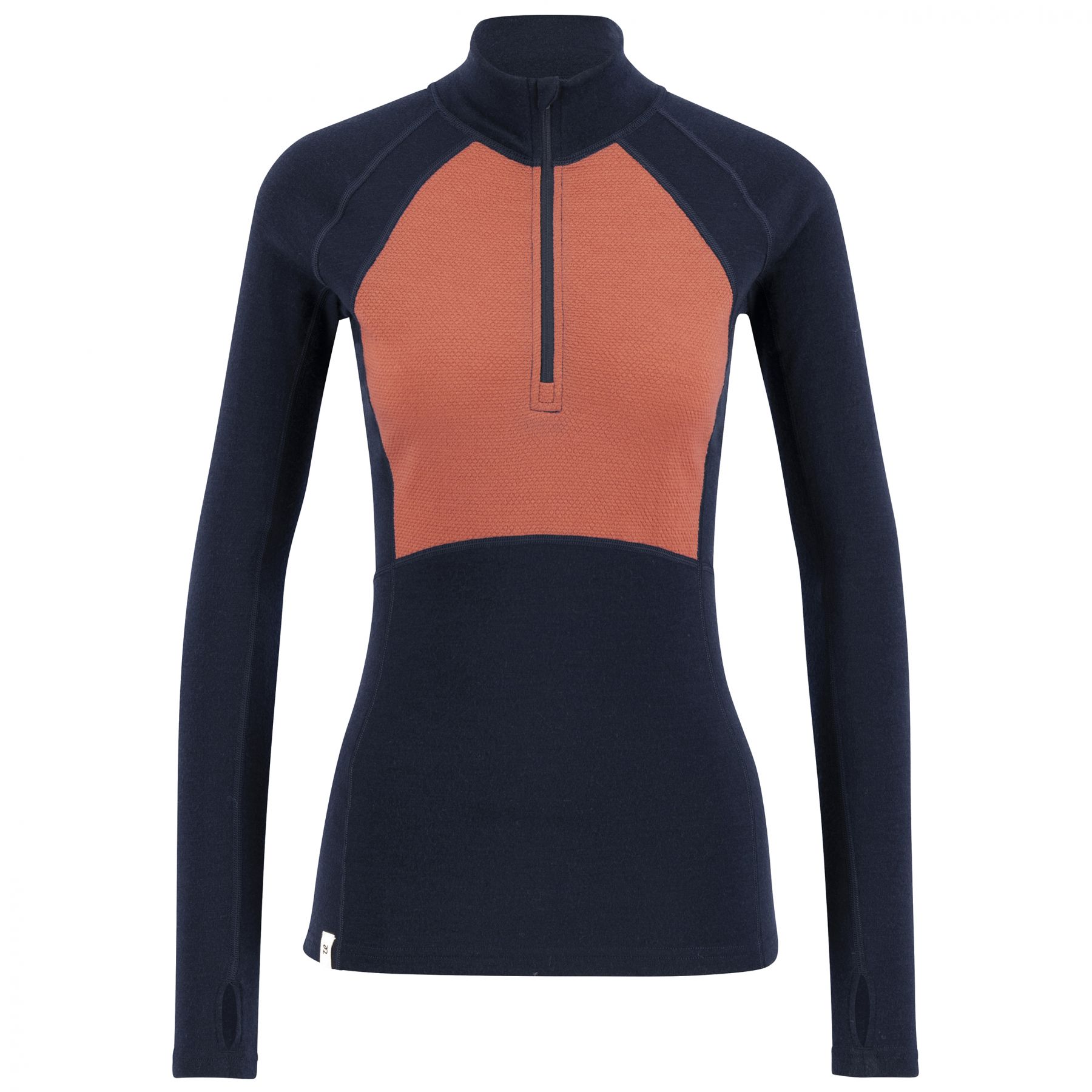 Ulvang Peak Map Half Zip, skiundertrøje, dame, mørkeblå/lyserød Ulvang Peak Map Half Zip, skiundertrøje, dame, mørkeblå/lyserød