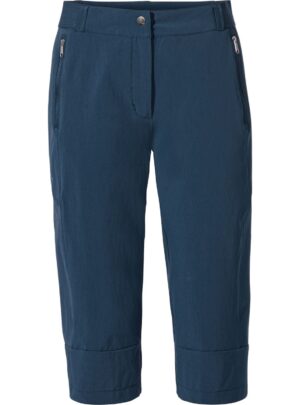 Vaude Farley Stretch Capri III, vandrebukser, dame, blå