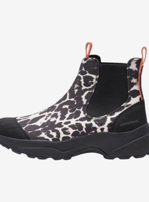 Woden - Siri Leo Waterproof gummistøvle (Leopard) - 37