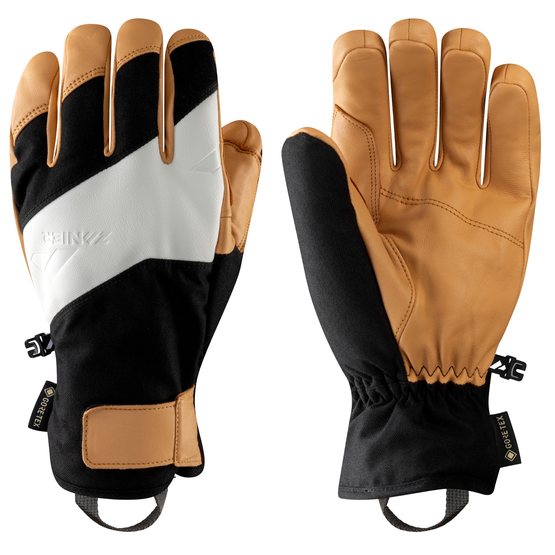 Zanier Sky GTX, skihandsker, herre, sort/beige Zanier Sky GTX, skihandsker, herre, sort/beige