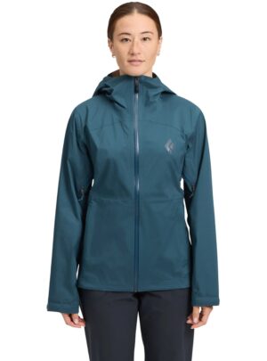 Black Diamond Fineline Stretch Shell Jacket Dame S Blå Skaljakker