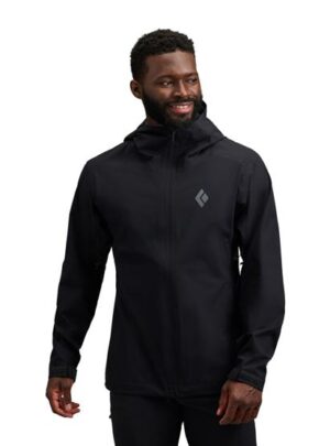 Black Diamond Mens Strataline Stretch Shell, Black