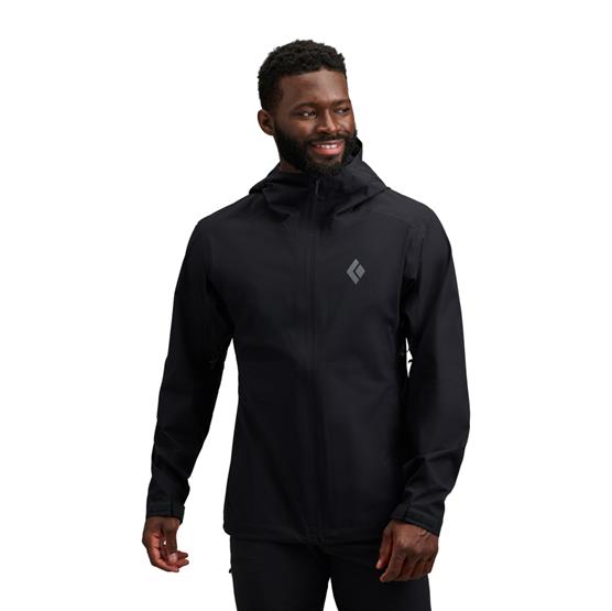 Black Diamond Mens Strataline Stretch Shell, Black Black Diamond Mens Strataline Stretch Shell, Black