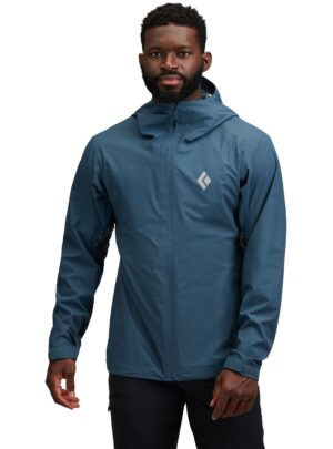 Black Diamond Strataline Stretch Shell Jacket Herre M Blå Skaljakker
