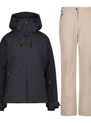 CMP Skisæt, dame, sort/beige