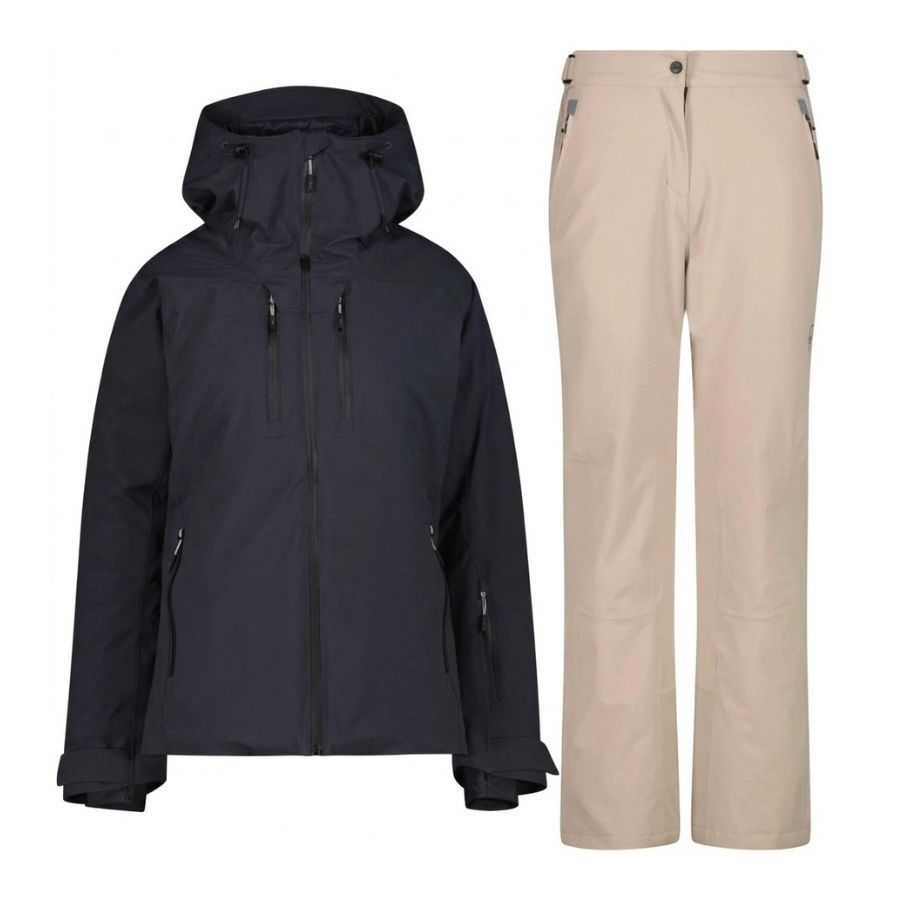 CMP Skisæt, dame, sort/beige CMP Skisæt, dame, sort/beige