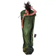 Cocoon Mummyliner,100% Silk, Dark Olive Green - Lagenpose