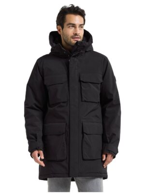 Didriksons Aiden Parka 2 Herre S Sort Fiberjakker