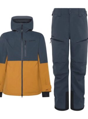 Didriksons Asp Skisæt, herre, spice brown/blå