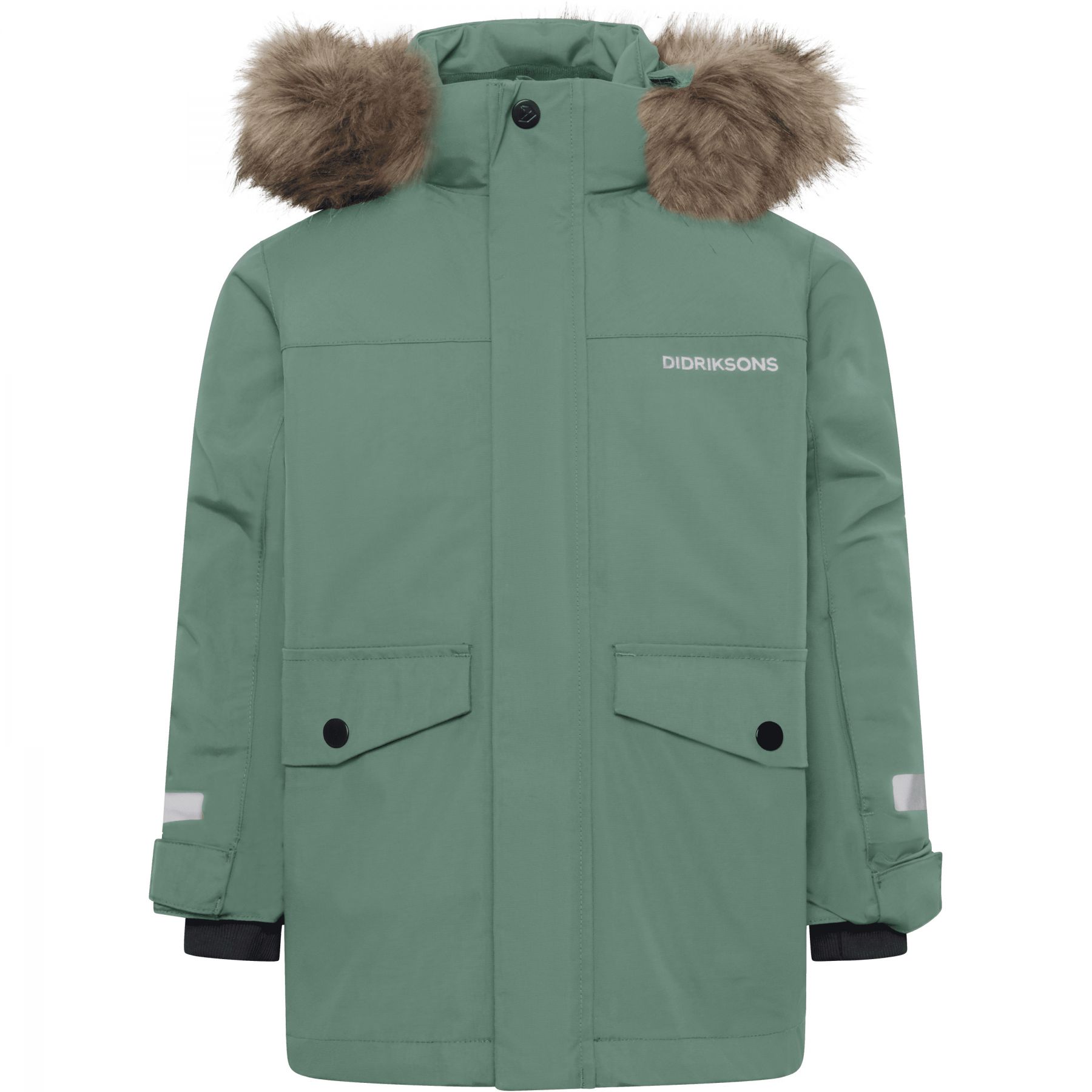 Didriksons Bjärven 5, parka, børn, mørkegrøn Didriksons Bjärven 5, parka, børn, mørkegrøn