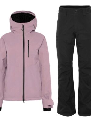 Didriksons Fiora Skisæt, dame, lilac haze/sort