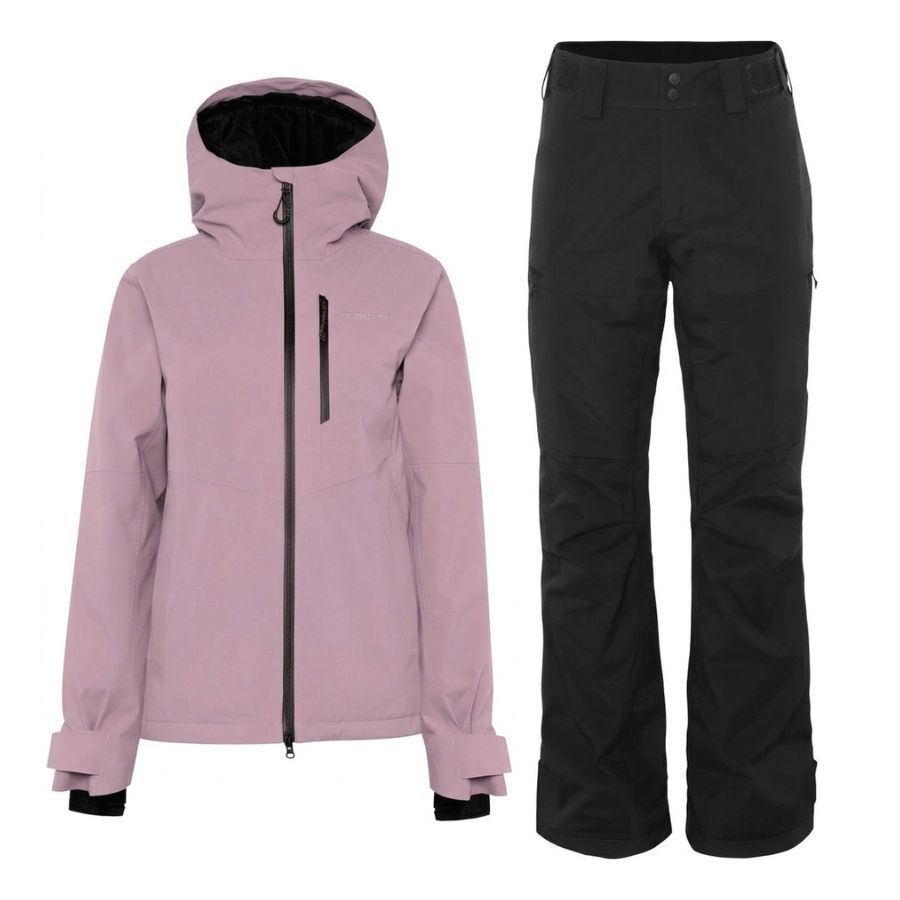 Didriksons Fiora Skisæt, dame, lilac haze/sort Didriksons Fiora Skisæt, dame, lilac haze/sort