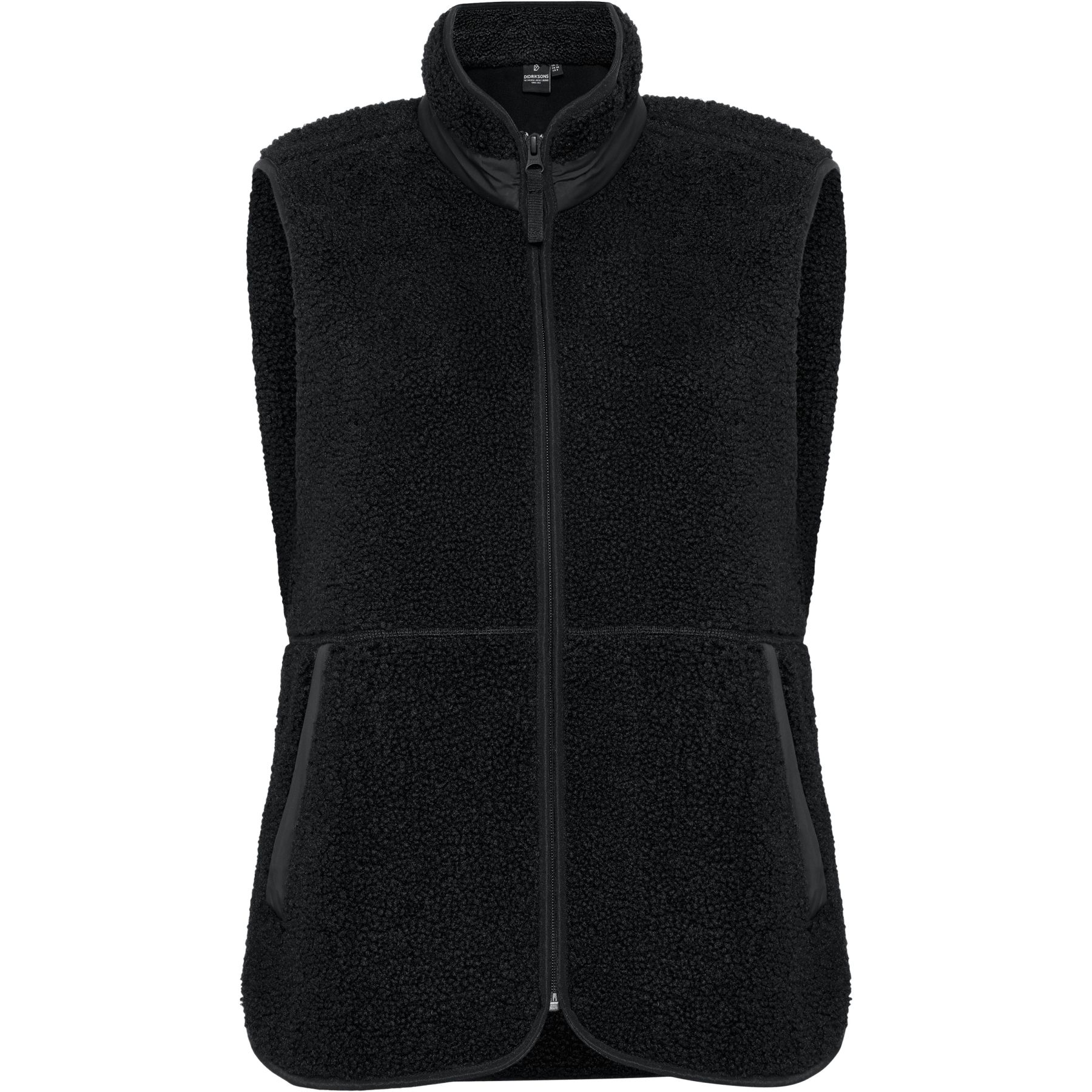 Didriksons Siv, fleecevest, dame, sort Didriksons Siv, fleecevest, dame, sort
