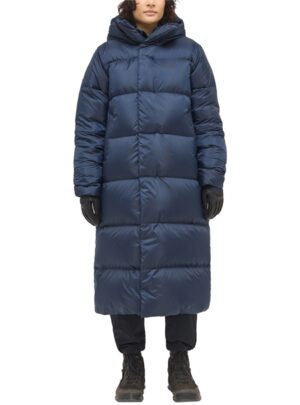 Haglöfs Long Down II Parka Dame S Blå Dunjakker