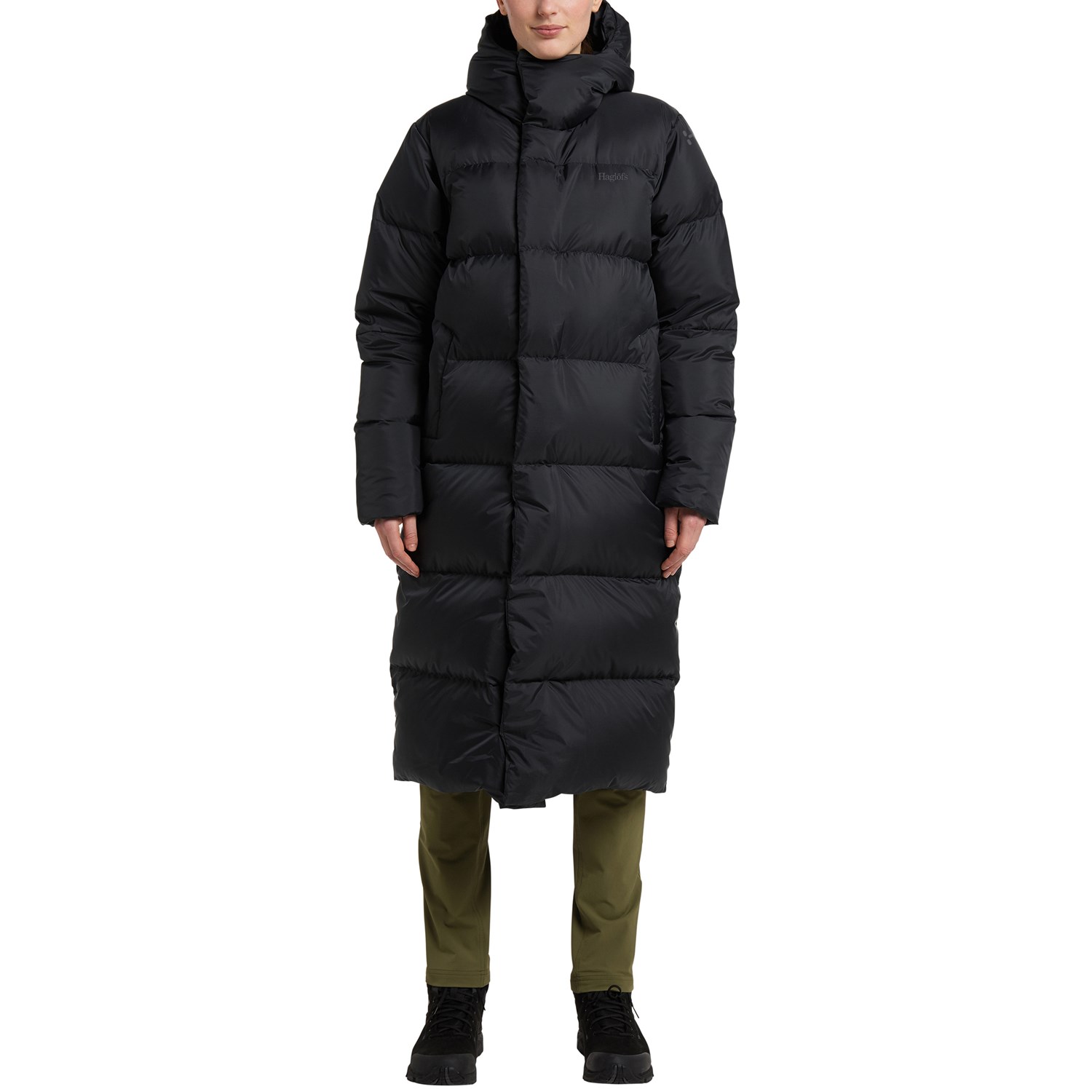 Haglöfs Long Down II Parka Dame S Sort Dunjakker Haglöfs Long Down II Parka Dame S Sort Dunjakker