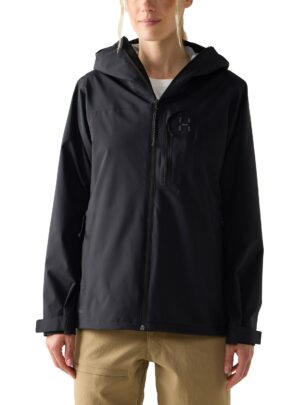 Haglöfs Ozka Proof Jacket Dame S Sort Skaljakker