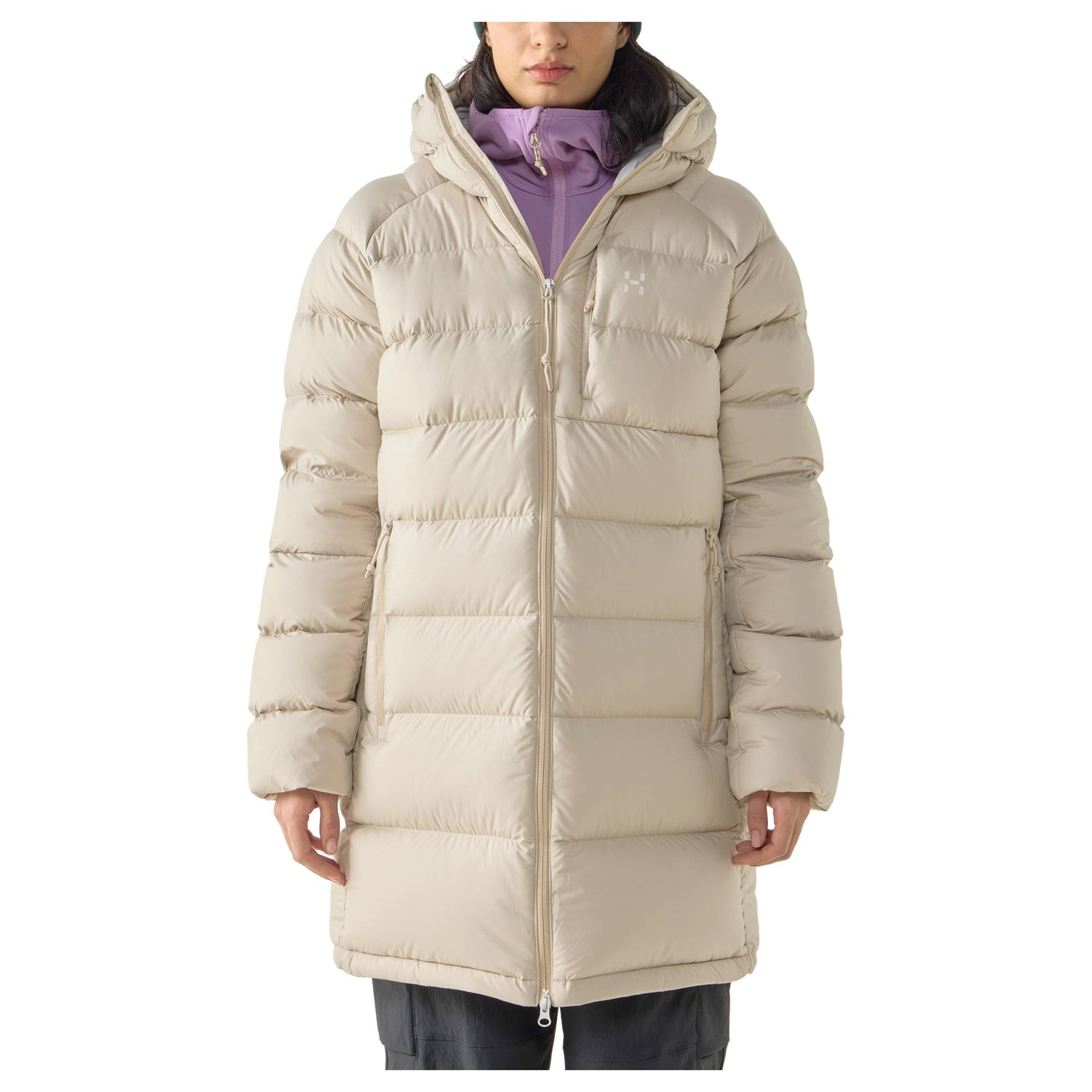 Haglöfs Rosson Down Parka Dame S Beige Dunjakker Haglöfs Rosson Down Parka Dame S Beige Dunjakker