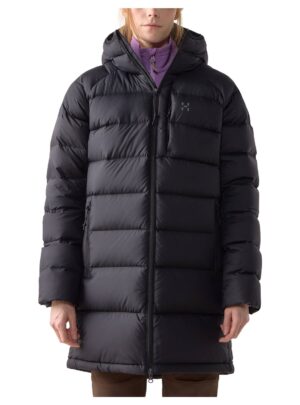 Haglöfs Rosson Down Parka Dame S Sort Dunjakker