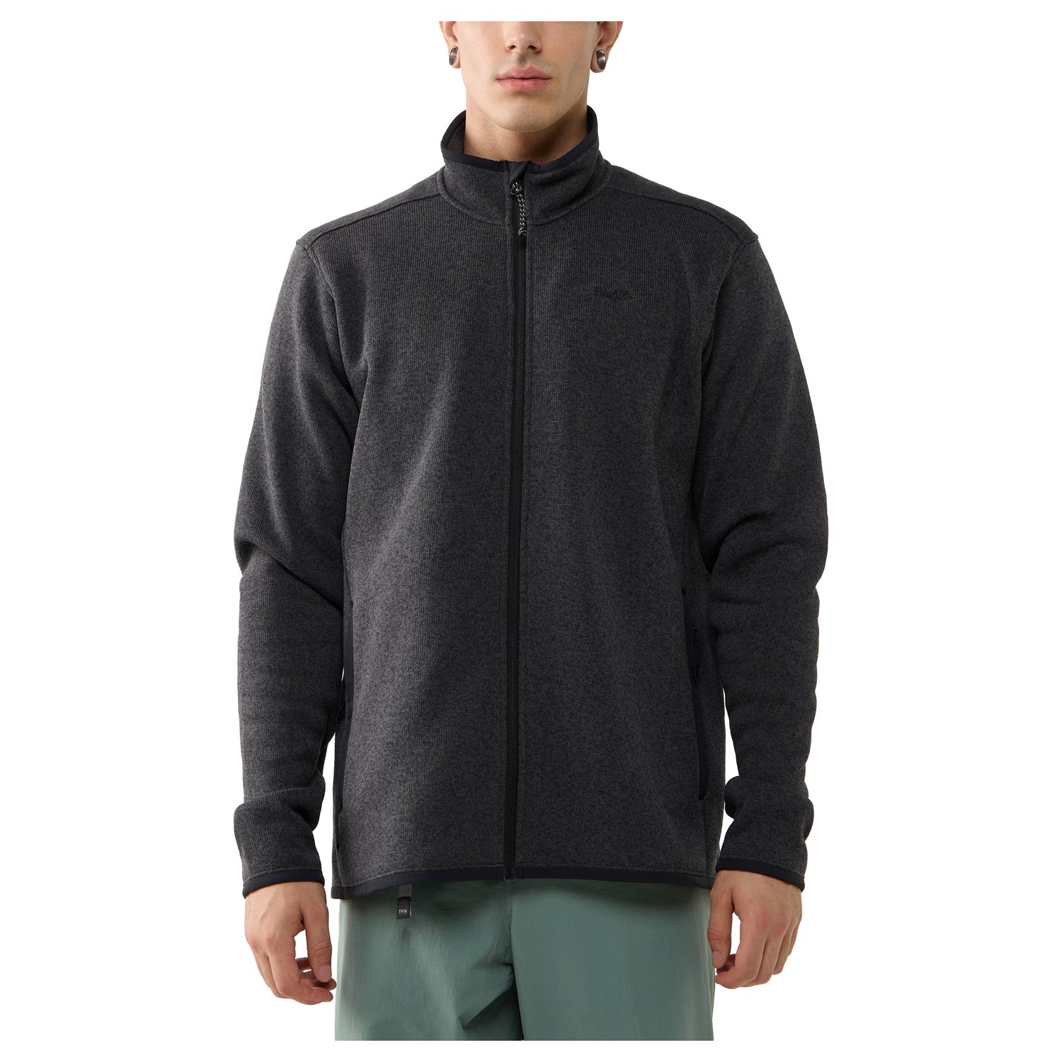 Haglöfs Swook II Mid Jacket Herre S Grå/Sort Fleece Haglöfs Swook II Mid Jacket Herre S Grå/Sort Fleece