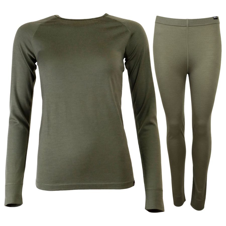 Helios Merino One skiundertøjssæt, dame, grøn Helios Merino One skiundertøjssæt, dame, grøn