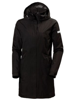 Helly Hansen Aden Long, regnfrakke, dame, sort