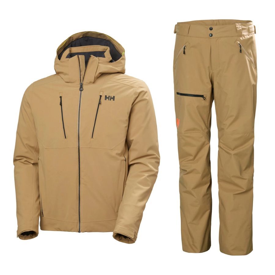 Helly Hansen Alpha 4.0 Skisæt, herre, beige Helly Hansen Alpha 4.0 Skisæt, herre, beige
